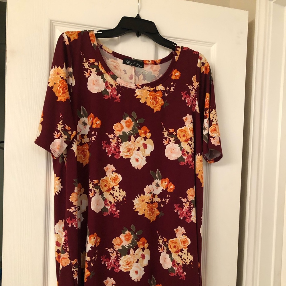 Tiffany & Grey 1X floral dress